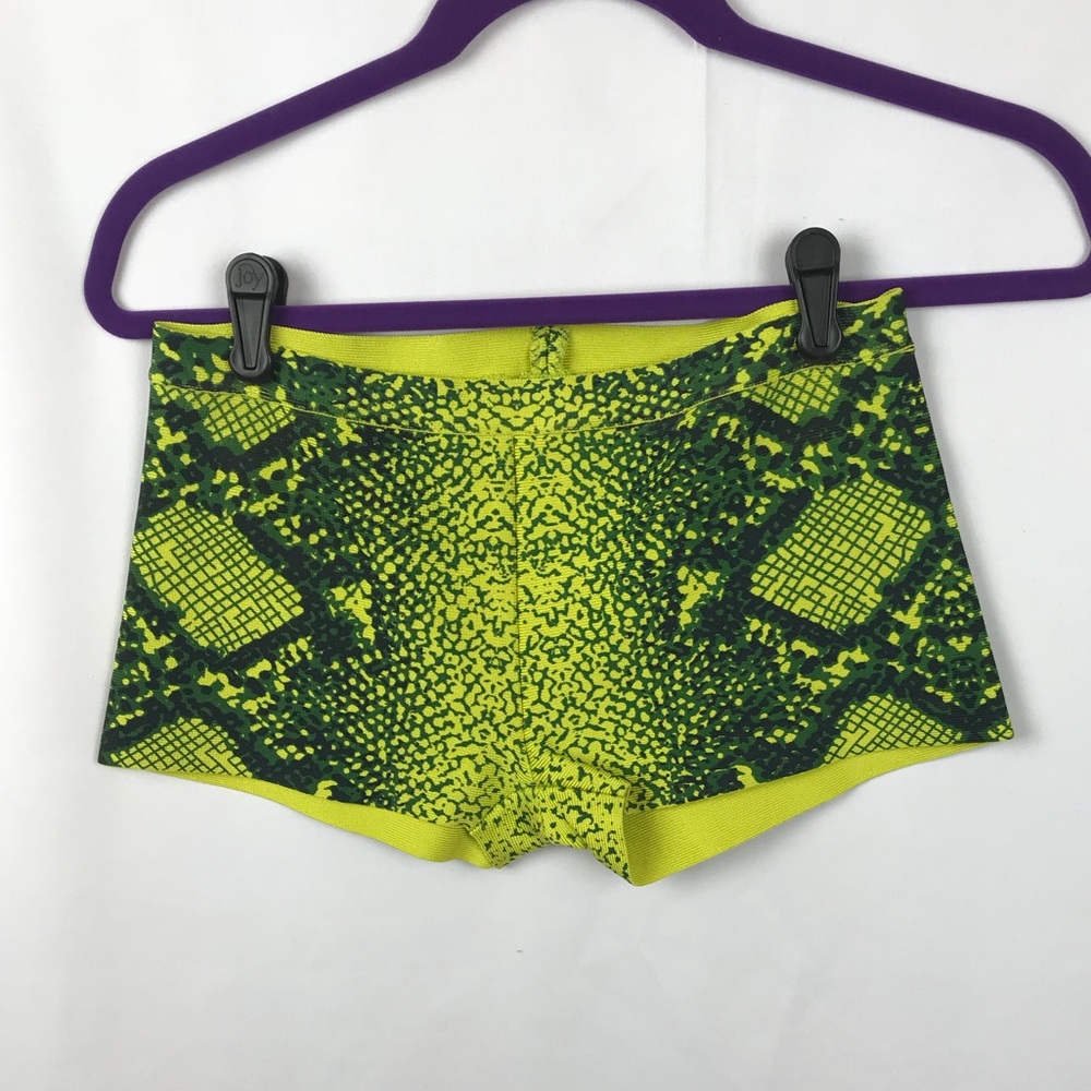 Medium Lime Green & Yellow MaxAzria Shorts
